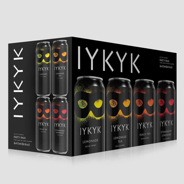IYKYK plant-based drinks Delta-9 T** C** Drinks Variety Pack 10mg 16oz 8-pack